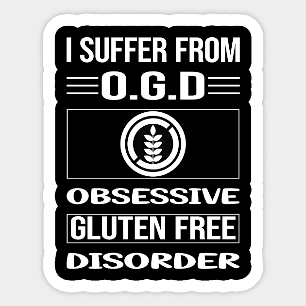 Funny Obsessive Gluten Free Sticker by relativeshrimp